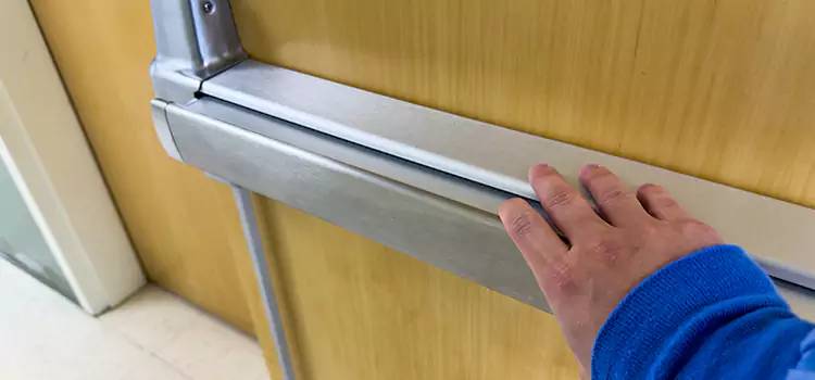 Installing a Push Bar on a Door South Elgin